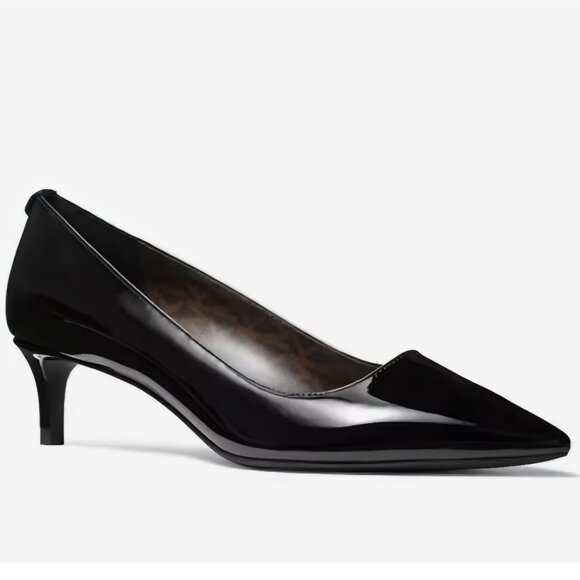 NWT Michael Michael Kors Alina Flex Kitten Pump Black New - Picture 1 of 12
